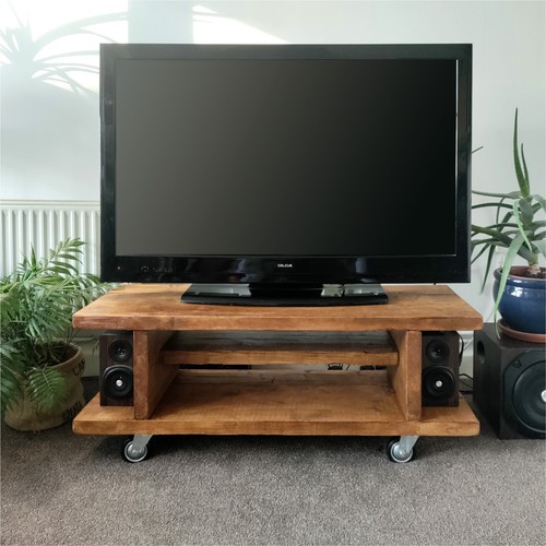 Rustic stand with castor - rustic,