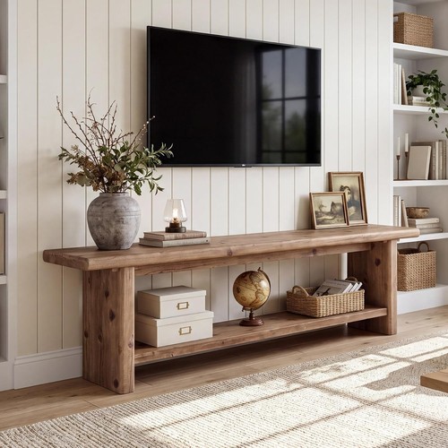 Farmhouse solid wood tv - solid,