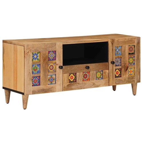 Solid mango wood cabinet - tv,