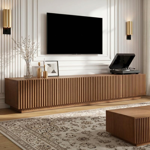 220cm long walnut unit - 220cm,