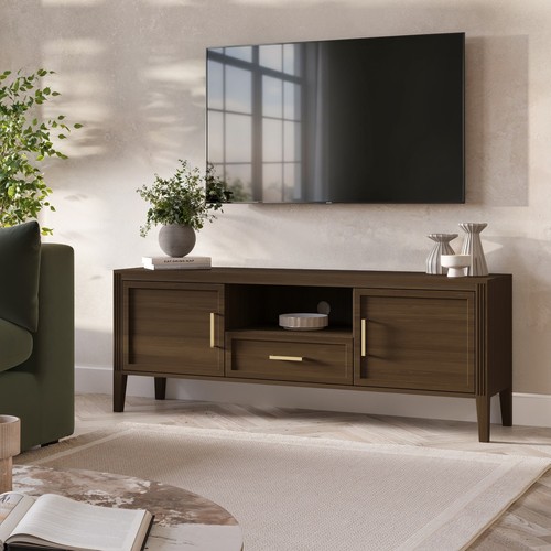 Large walnut stand with - walnut, tv
