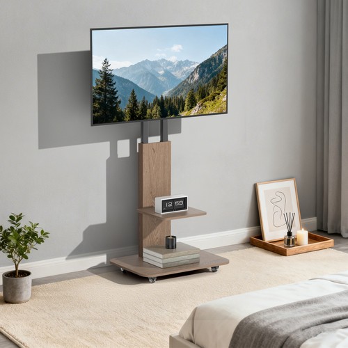 Mobile stand with wood - stand, 2