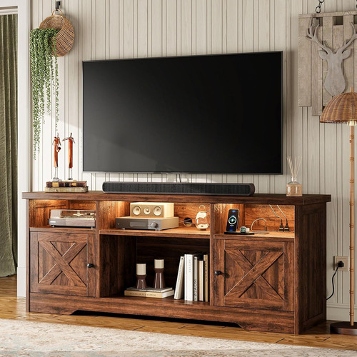 White unit tv stand - white,