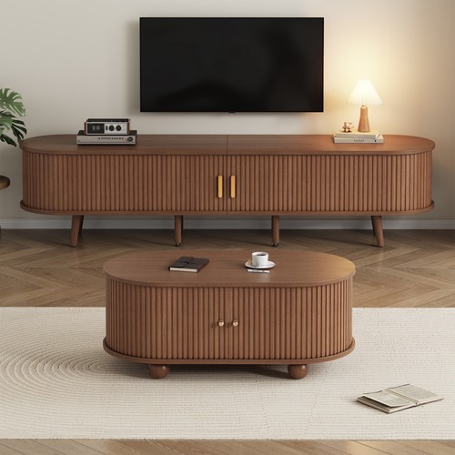 Walnut unit coffee table - coffee,