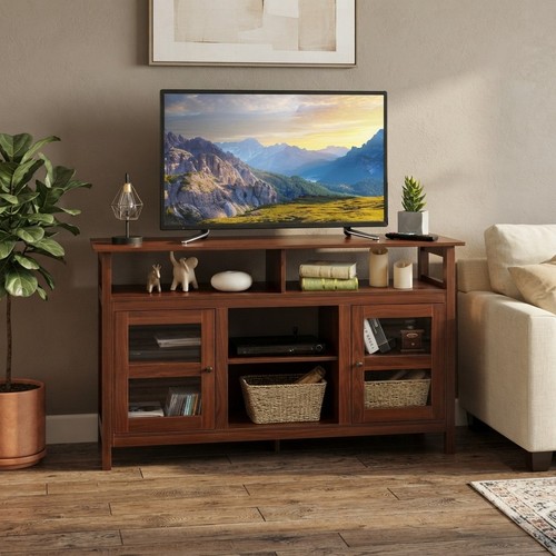 Sturdy wooden stand with - tv,