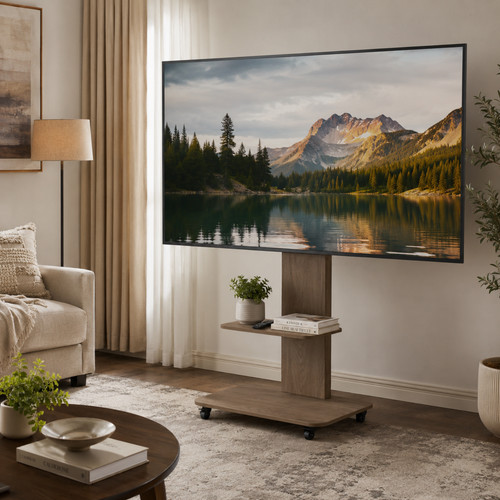 Sturdy wood tv floor - tv,